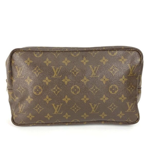 LOUIS VUITTON M47522 Pouch Cosmetic Case Makeup Pouch Monogram Canvas - Picture 1 of 11